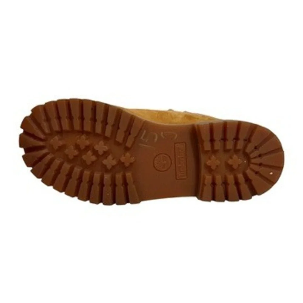 Timberland‎ 6-Inch Premium Waterproof Boots Junior 6.5 Wheat Leather Classic Lug